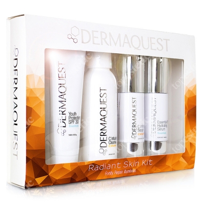 Dermaquest Radiant Skin Kit ZESTAW Żel 59 ml + Serum 14 ml + Krem 28 ml + Serum 14 ml