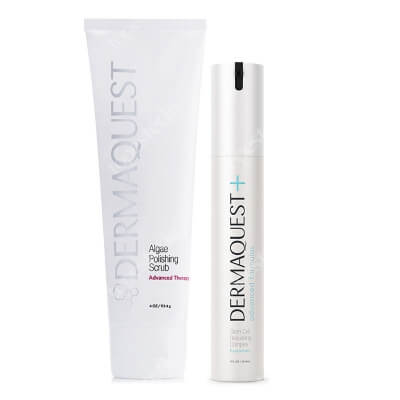 Dermaquest Stem Cell Rebuilding Complex + Algae Polishing Scrub ZESTAW Kompleks ujędrniający z Neodermylem®, antyoksydantami i prebiotykiem 29,6 ml + Peeling oczyszczająco - wzmacniający do twarzy, ust i ci