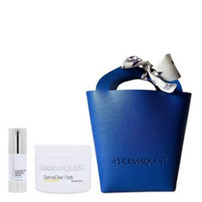 Dermaquest The Power of Pads ZESTAW Seboregulujący domowy peeling chemiczny 50 pads / 85 g + Nawilżające serum z kwasem hialuronowym i prowitaminą B5 15 ml