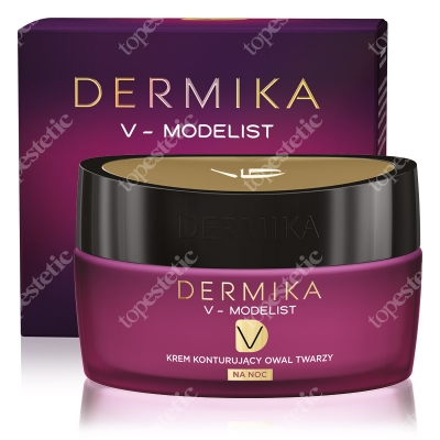 Dermika Face Oval Modelling Night Cream 60+ Krem konturujący owal twarzy na noc 50 ml