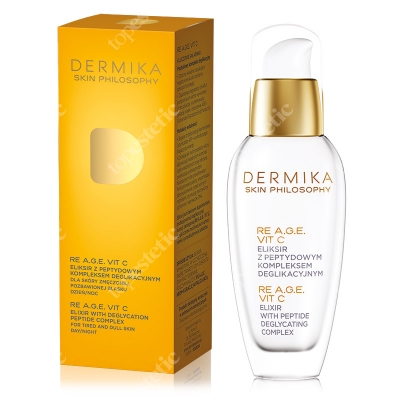 Dermika Skin Philosophy RE A.G.E. Vit. C - Elixir With Deglycation Eliksir z peptydowym kompleksem deglikacyjnym 30 ml