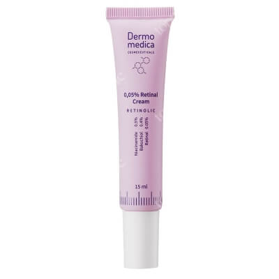 Dermomedica 0.05% Retinal Cream Krem z retinalem w postaci aktywnej, bakuchiolem i niacynamidem 15 ml