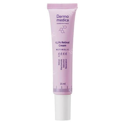 Dermomedica 0.1% Retinal Cream Krem z retinalem, bakuchiolem, niacynamidem i resweratrolem 15 ml