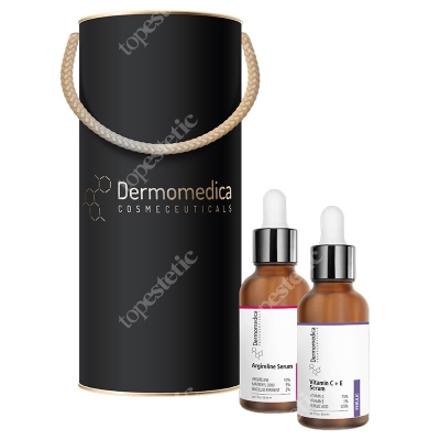 Dermomedica Argireline Serum + Vitamin C+E Serum ZESTAW Serum przeciwzmarszczkowe z argireliną i oligopeptydami 30 ml + Aktywne serum z witaminą C i E i kwasem ferulowym 30 ml