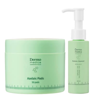 Dermomedica Azelaic Cleanser + Azelaic Pads ZESTAW Żel do mycia z kwasem azelainowym 60 ml + Płatki terapeutyczne z kwasem azelainowym 50 szt.