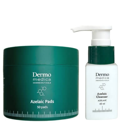 Dermomedica Azelaic Cleanser + Azelaic Pads ZESTAW Żel do mycia z kwasem azelainowym 60 ml + Płatki terapeutyczne z kwasem azelainowym 50 szt.
