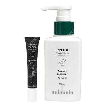 Dermomedica Azelaic Cleanser + Duo Anti - Acne Treatment STEP 1 ZESTAW Żel do mycia z kwasem azelainowym 150 ml + Maska kwasowo-retinoidowa 30 ml