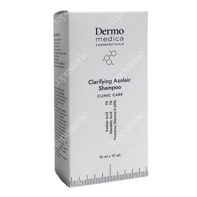 Dermomedica Clarifying Azelaic Shampoo Travel Szampon oczyszczający z kwasem azelainowym, migdałowym i piroktolaminą 10 x 10 ml