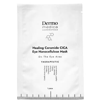 Dermomedica Healing Ceramide Cica Eye Nanocellulose Mask Nanocelulozowa maska terapeutyczna na okolicę oczu 1 szt