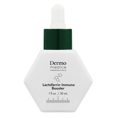 Dermomedica Lactoferrin Immuno Booster Serum dla skóry skłonnej do trądziku pospolitego, różowatego, trądziku grzybiczego oraz ŁZS 30 ml