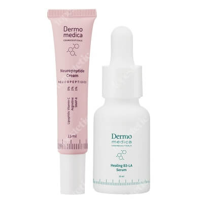 Dermomedica Neuropeptide Cream + Healing B3-LA Serum ZESTAW Krem z neuropeptydami 15 ml + Serum na dzień i na noc 15 ml