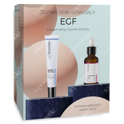 Dermomedica Odbudowa EGF ZESTAW Serum przeciwzmarszczkowe z kompleksami złota 30 ml + Odżywczy krem z ceramidami i faktorem wzrostu 30 ml
