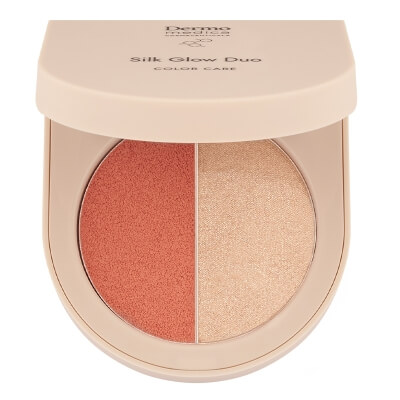 Dermomedica Silk Glow Duo Paletka do makijażu twarzy : róż + rozświetlacz 5,5 g