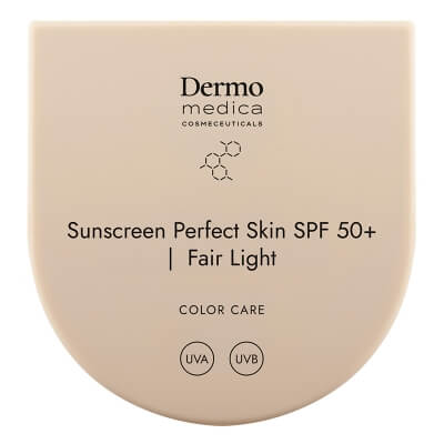 Dermomedica Sunscreen Perfect Skin SPF 50+ Fotoprotekcja, pielęgnacja i wyrównanie kolorytu w jednym kompakcie SPF (kolor Fair Light) 9,3 g