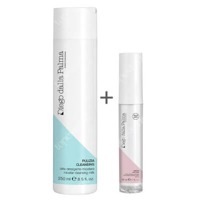 Diego dalla Palma Micellar Cleansing Milk + Anti Wrinkle Protective Cream SPF 15 ZESTAW Mleczko micelarne 250 ml + Krem ochronny przeciw zmarszczkom 50 ml