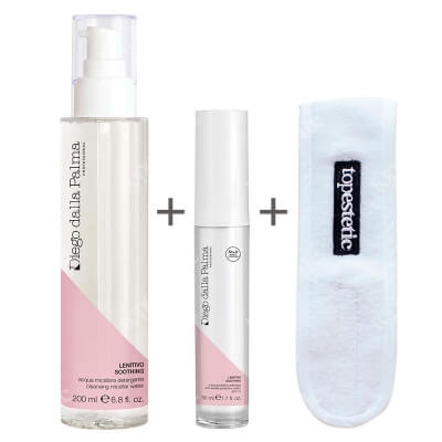 Diego dalla Palma Micellar Cleansing Water + Anti Wrinkle Protective Cream SPF 15 ZESTAW Woda micelarna 200 ml + Krem ochronny 50 ml + Opaska 1 szt