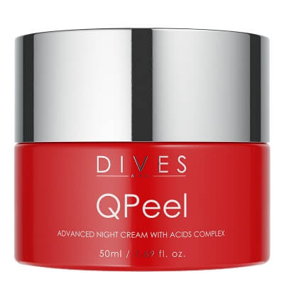 DIVES MED Qpeel Advanced Night Cream With Acids Complex Zaawansowany krem na noc z kompleksem kwasów 50 ml