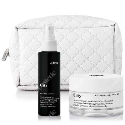 Dottore Kuracja ochronna CITY na dzień 2017 ZESTAW City day cream 50 ml + City essence 100 ml + Kosmetyczka