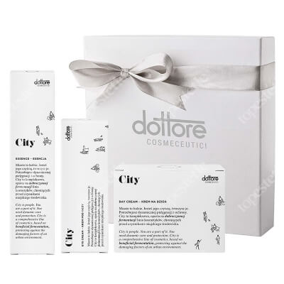 Dottore Kuracja Ochronna CITY Na Dzień Wersja Świąteczna ZESTAW Krem na dzień 50 ml + Krem pod oczy 15 ml + Esencja do twarzy 100 ml