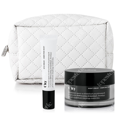 Dottore Kuracja ochronna CITY na noc 2017 ZESTAW City night cream 50 ml + City eye 15 ml + Kosmetyczka