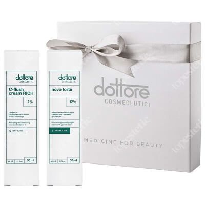 Dottore Kuracja Odmładzająca Wersja Świąteczna ZESTAW Odmładzający krem na noc z 12 % 50 ml + Odżywczo-przeciwzmarszczkowy krem 50 ml