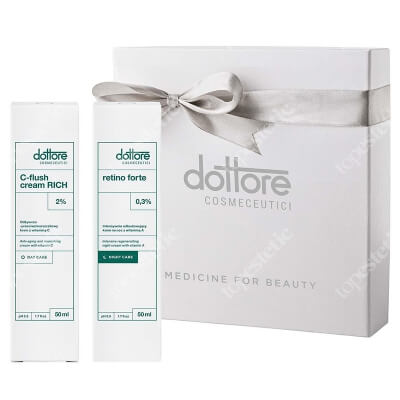 Dottore Kuracja Regenerująca Wersja Prezentowa ZESTAW Krem na noc z witaminą A 50 ml + Odżywczo-przeciwzmarszczkowy krem 50 ml