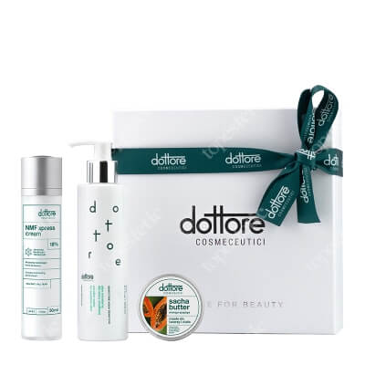 Dottore Nawilżanie - Wersja Prezentowa ZESTAW Masło do twarzy i ciała 50 ml + Płyn micelarny dla skóry wrażliwej 200 ml + Aktywnie nawilżający krem do twarzy 50 ml