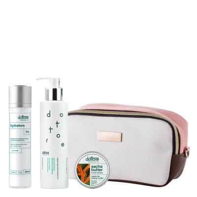 Dottore Normalizacja - Wersja Prezentowa ZESTAW Masło do twarzy i ciała 50 ml + Płyn micelarny dla skóry wrażliwej 200 ml + Intensywnie nawilżający krem z 5 % kwasem migdałowym 50