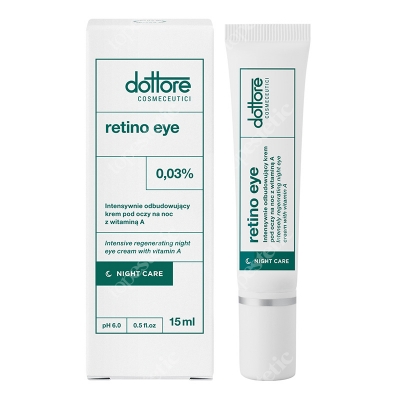 Dottore Retino Eye Intensywnie odbudowujący krem pod oczy na noc z witaminą A (retinol 0,03%) 15 ml