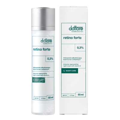 Dottore Retino Forte Intensywnie odbudowujący krem na noc z witaminą A (retinol 0,3%) 50 ml