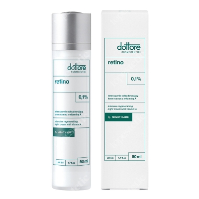 Dottore Retino Intensywnie odbudowujący krem na noc z witaminą A (retinol 0,1%) 50 ml