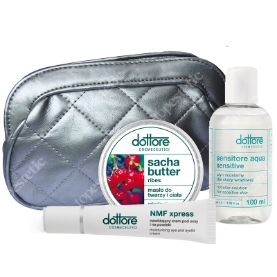 Dottore Summer Set ZESTAW krem pod oczy i na powieki 15ml + sacha butter 50ml + sensitore aqua sensitive 100ml