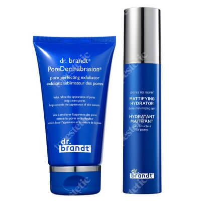 Dr Brandt Pores No More ZESTAW Peeling oczyszczający 60 g + Matujący żel nawilżający 50 g