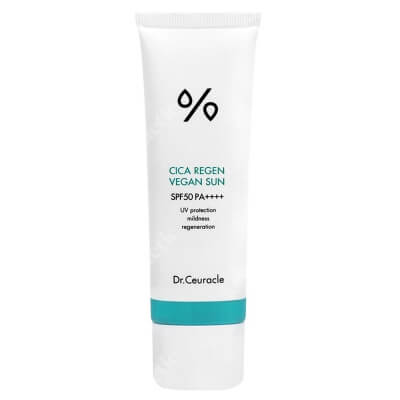 Dr Ceuracle Cica Regen Vegan Sun SPF 50/PA ++++ Delikatny wegański krem przeciwsłoneczny 50 ml