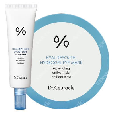 Dr Ceuracle Hyal Reyouth Set ZESTAW Krem ochronny SPF 50 PA ++++ 50 ml + Głęboko nawilżające płatki pod oczy 60 szt