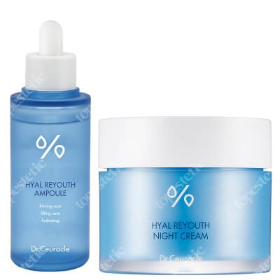 Dr Ceuracle Moisture Skin Night Set ZESTAW Intensywnie nawilżająca ampułka 50 ml + Nawilżający krem na noc 60 g