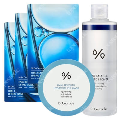 Dr Ceuracle Moisturizing Set ZESTAW Płatki pod oczy 60 szt + Tonik nawilżający 300 ml + Maseczka x 3