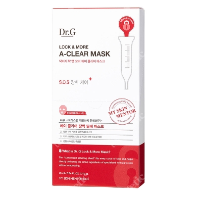 Dr G Lock&More A Clear Mask Box Maseczki w płachcie 10 szt.