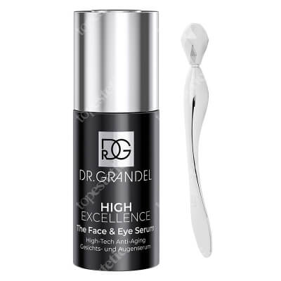 Dr Grandel Excellent Face and Eye ZESTAW Przeciwstarzeniowe serum do twarzy i oczu 30 ml + Narzędzie do masażu i nakładania kosmetyku 1 szt