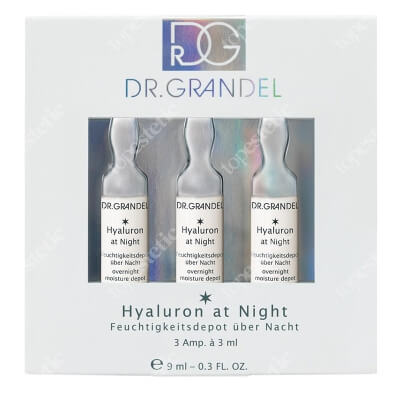 Dr Grandel Hyaluron at Night Ampułka z kwasem hialuronowym Depot: długotrwałe, głębokie nawilżenie 3x3 ml
