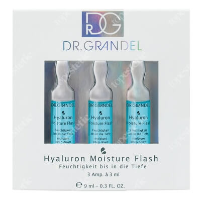 Dr Grandel Hyaluron Moisture Flash Ampułka z mikro-hialuronem: natychmiastowe, intensywne, głębokie nawilżenie 3x3 ml