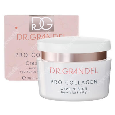 Dr Grandel Pro Collagen Cream Rich Lipidowy krem kolagenowy, ujędrniająco-odżywczy z kompleksem aminokrzemowym 50 ml