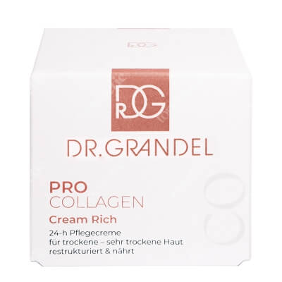 Dr Grandel Pro Collagen Cream Rich Lipidowy krem kolagenowy, ujędrniająco-odżywczy z kompleksem aminokrzemowym 50 ml