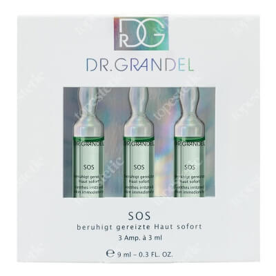 Dr Grandel SOS Ampoule Ampułka SOS dla skóry zestresowanej, podrażnionej, zaczerwienionej 3x3 ml