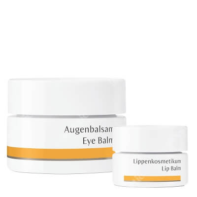 Dr Hauschka Eye Balm + Lip Balm ZESTAW Balsam pod oczy 10 ml + Balsam do ust 4,5 ml