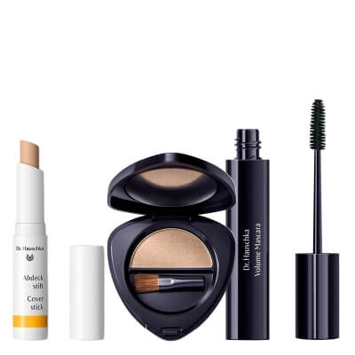 Dr Hauschka Make Up Set ZESTAW Sztyft korygujący 1,9 g + Cienie pojedyncze 1,4 g + Pogrubiający tusz do rzęs 8 ml