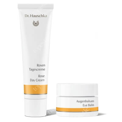 Dr Hauschka Nourishing Set ZESTAW Krem z róży na dzień 30 ml + Balsam pod oczy 10 ml