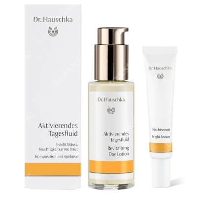 Dr Hauschka Revitalising Day Lotion + Night Serum ZESTAW Emulsja rewitalizująca na dzień 50 ml + Serum na noc 20 ml
