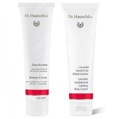 Dr Hauschka Shower Cream + Calming Body Cream ZESTAW Krem pod prysznic 150 ml + Balsam do ciała 145 ml