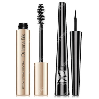 Dr Irena Eris Extreme Volume Mascara + Liquid Eyeliner ZESTAW Tusz pogrubiający (kolor Black) 9 ml + Eyeliner w płynie (kolor Black) 7 ml